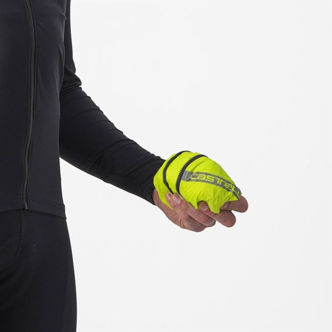 Castelli Squadra stretch - jacheta ciclism anti vant - verde lime electric gri inchis