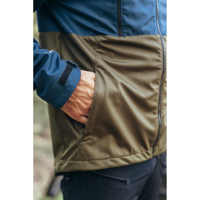 Northwave - jacheta ciclism iarna pentru barbati All mountain Easy Out Softshell - albastru verde army