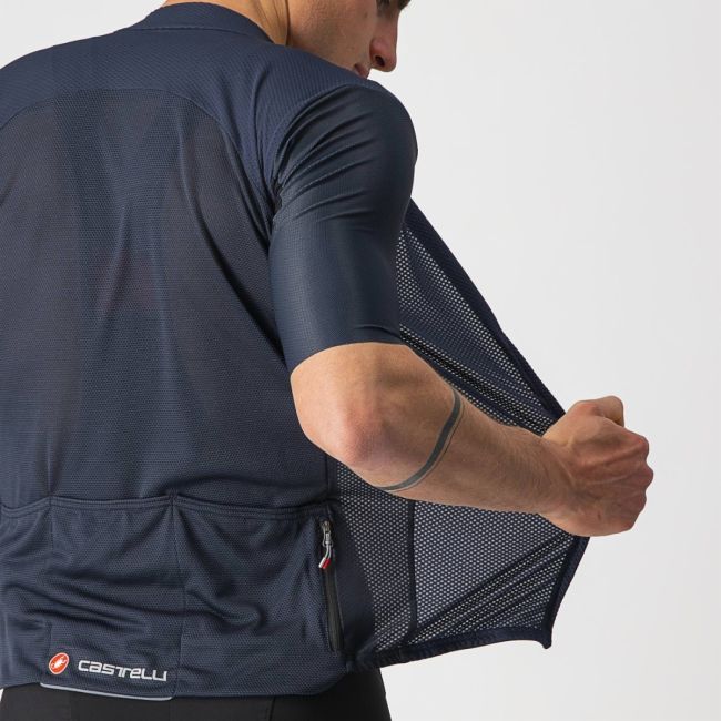 Castelli - tricou pentru ciclism cu maneca scurta Endurance Elite Jersey - bleumarin