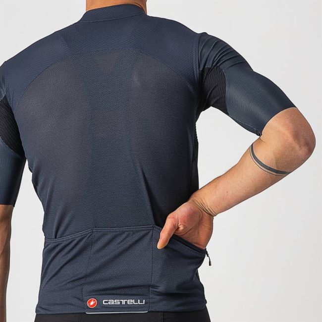 Castelli - tricou pentru ciclism cu maneca scurta Endurance Elite Jersey - bleumarin