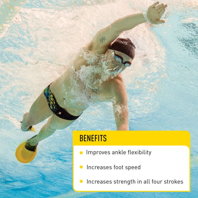 Finis - labe inot pentru adulti Positive Drive - galben negru