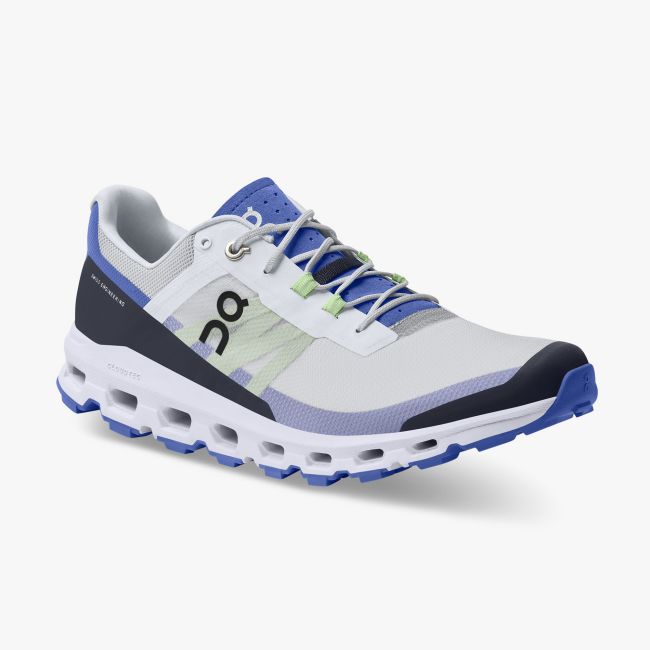 On Cloudvista - pantofi alergare pentru barbati - alb gheata albastru royal bleumarin