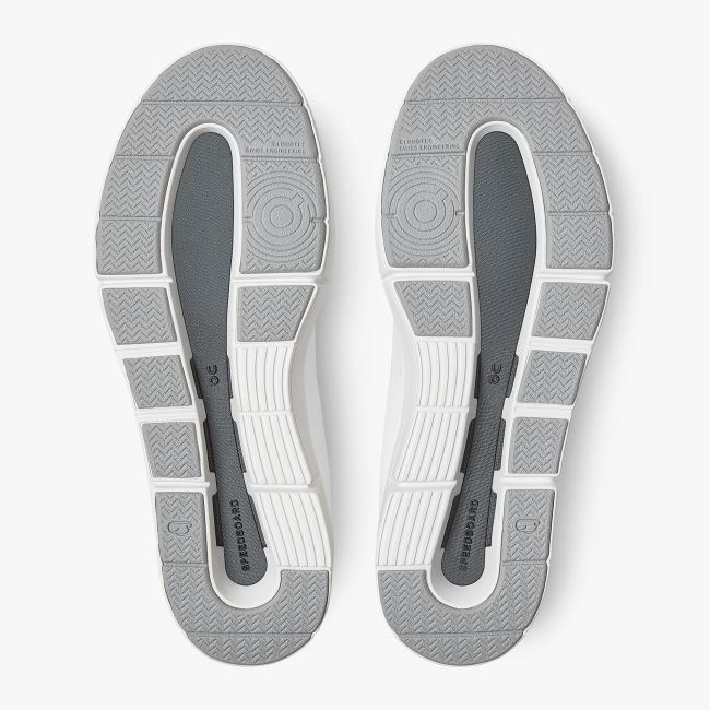 On The ROGER Advantage - pantofi sport pentru femei - alb maro deschis nisip