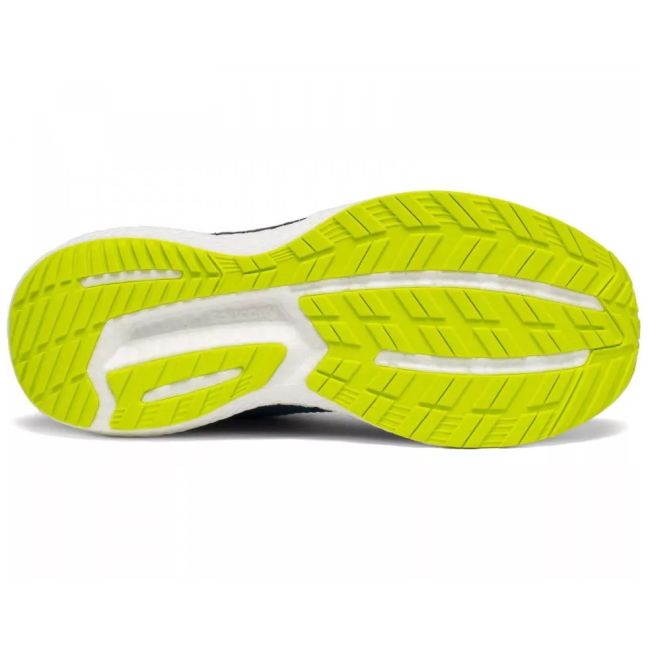 Saucony - pantofi alergare pentru barbati Triumph 18 - albastru Cobalt galben Storm
