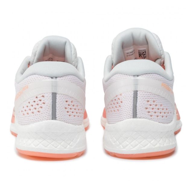 Saucony - pantofi alergare pentru femei Freedom Iso 2 - alb portocaliu deschis piersica