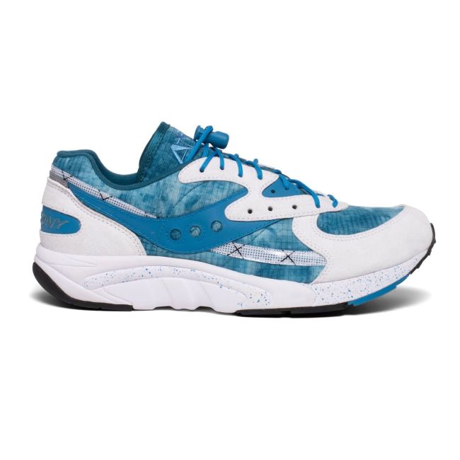 Saucony - pantofi sport casual pentru barbati Aya - alb albastru Tie Dye