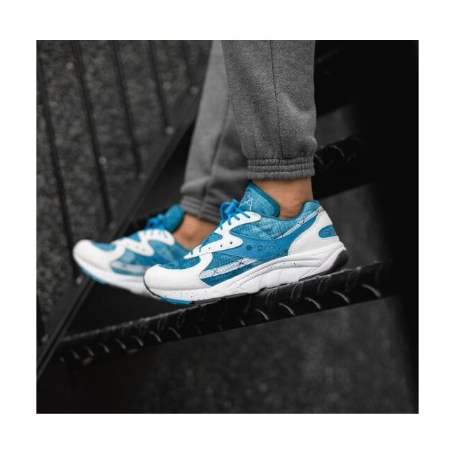 Saucony - pantofi sport casual pentru barbati Aya - alb albastru Tie Dye