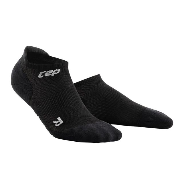 CEP - Sosete de compresie pentru barbati model sub glezna 6cm No Show 3.0 - negru gri