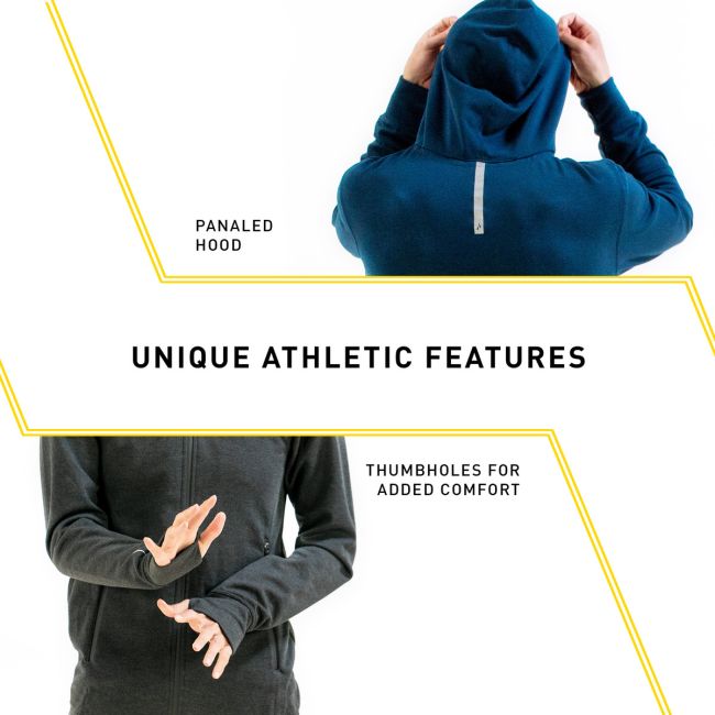 Finis - hanorac bumbac cu fermoar pentru barbati Tech Jacket Mens - albastru navy