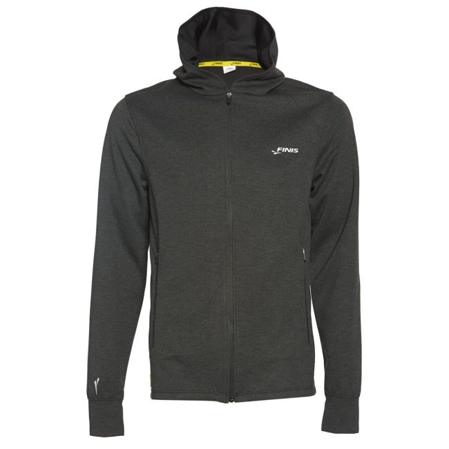 Finis - hanorac bumbac cu fermoar pentru barbati Tech Jacket Mens - negru