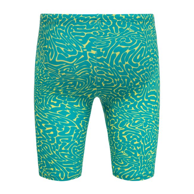 Orca - costum inot pentru barbati tip jammer - verde turcoaz galben