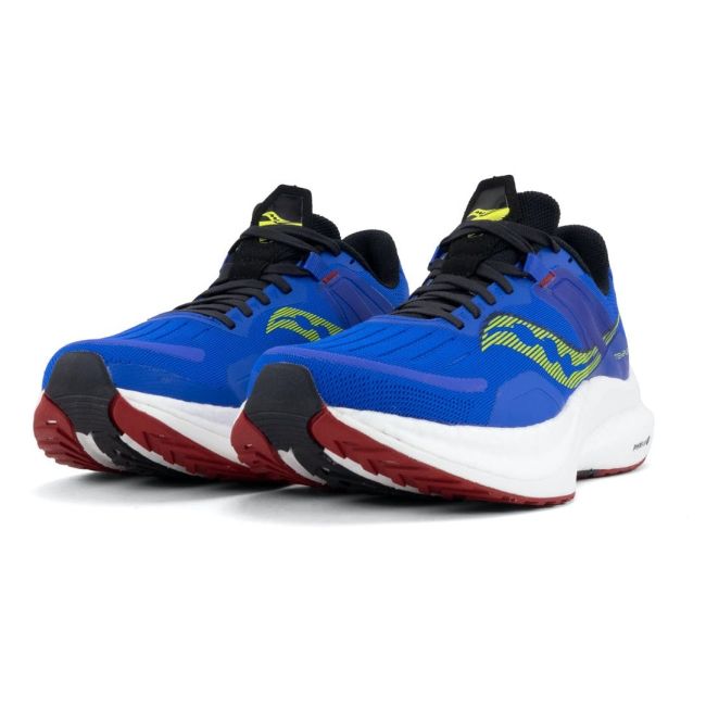 Saucony - pantofi alergare pentru barbati Tempus - albastru Raz albastru acid
