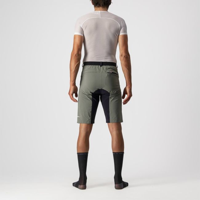 Castelli - pantaloni scurti ciclism Unlimited Baggy shorts - verde padure gri negru