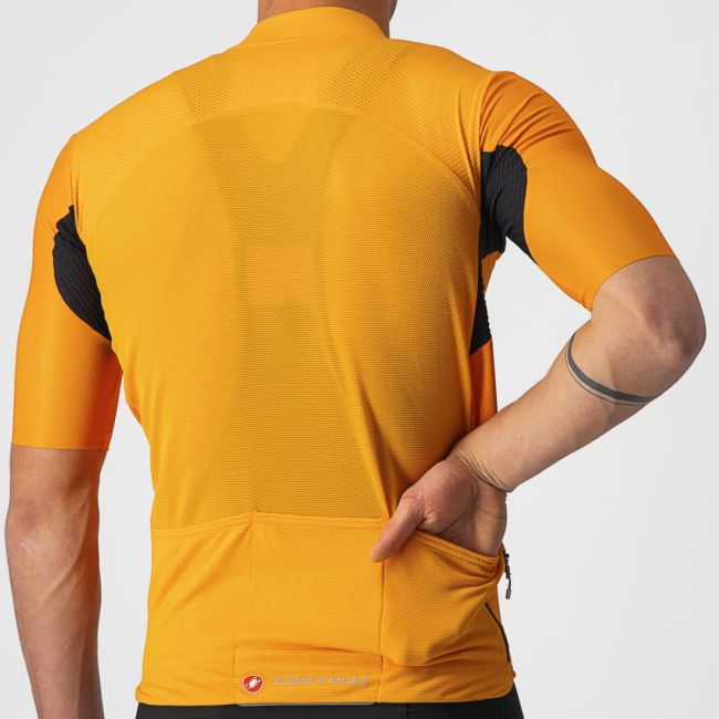 Castelli - tricou pentru ciclism cu maneca scurta Endurance Elite Jersey - portocaliu deschis pop