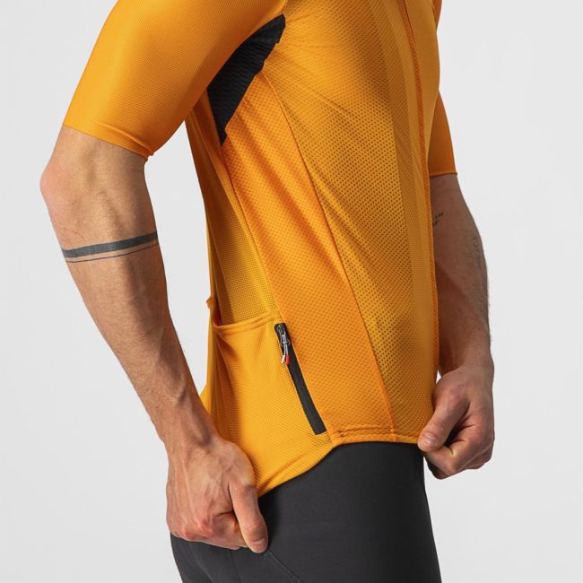 Castelli - tricou pentru ciclism cu maneca scurta Endurance Elite Jersey - portocaliu deschis pop