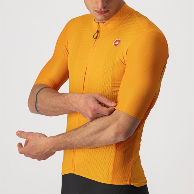 Castelli - tricou pentru ciclism cu maneca scurta Endurance Elite Jersey - portocaliu deschis pop