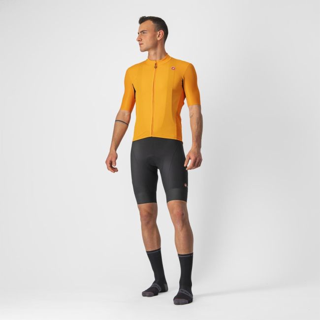 Castelli - tricou pentru ciclism cu maneca scurta Endurance Elite Jersey - portocaliu deschis pop