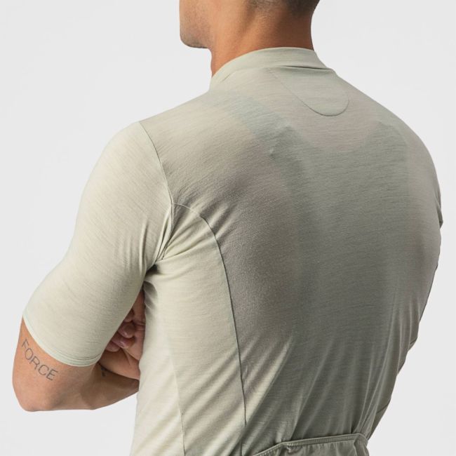 Castelli - tricou pentru ciclism cu maneca scurta Essenza Jersey - alb verde deschis desert