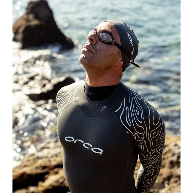 Orca - costum neopren pentru barbati Freedive Zen 1 P wetsuit - negru alb