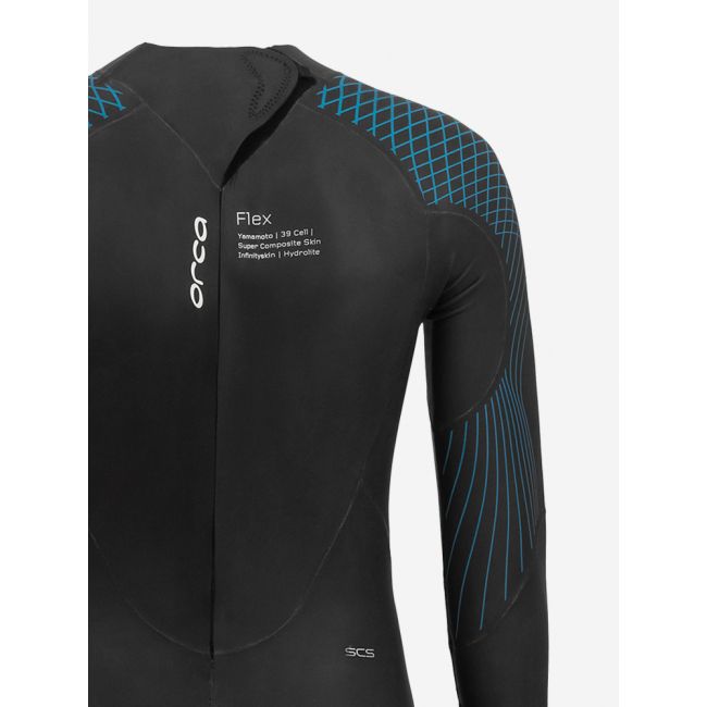 Orca - costum neopren triatlon pentru barbati Athlex Flex wetsuit - negru albastru flex