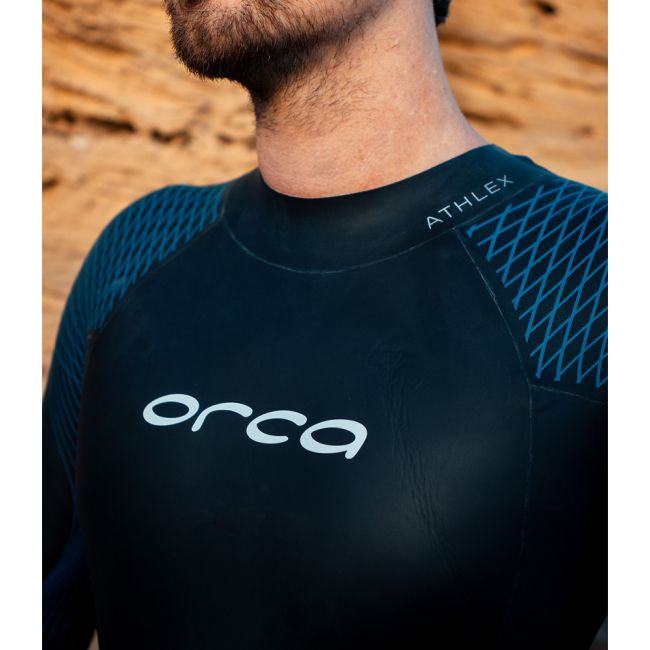 Orca - costum neopren triatlon pentru barbati Athlex Flex wetsuit - negru albastru flex