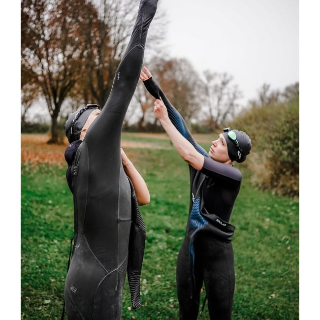 Orca - costum neopren triatlon pentru femei - Athlex Flex wetsuit - negru albastru flex