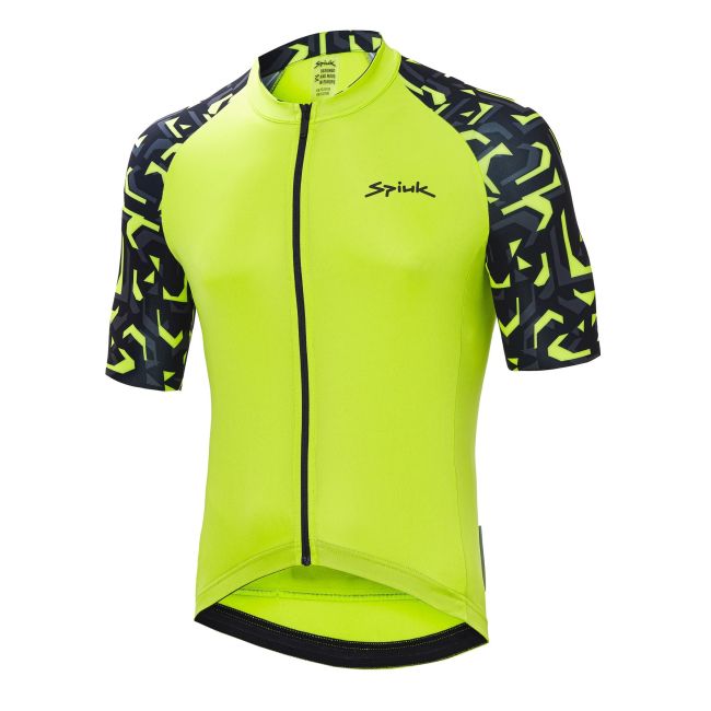 Spiuk - Tricou ciclism mânecă scurtă Top Ten SS jersey - verde lime negru
