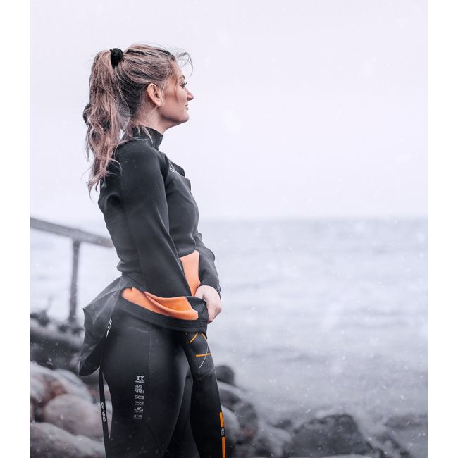 Orca - bluza neopren femei - Base Layer Openwater t-shirt - negru