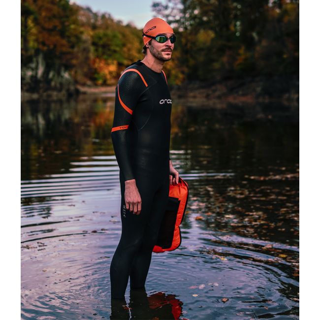 Orca - costum neopren pentru barbati  - Wetsuit TRN Core Openwater - negru portocaliu