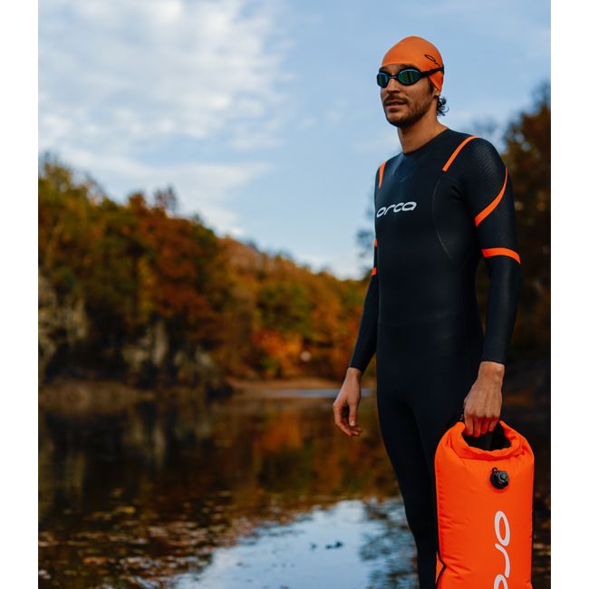 Orca - costum neopren pentru barbati  - Wetsuit TRN Core Openwater - negru portocaliu