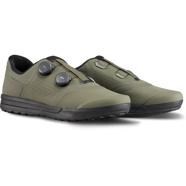 Specialized - pantofi ciclism MTB All Mountain 2FO ClipLite - verde inchis stejar negru