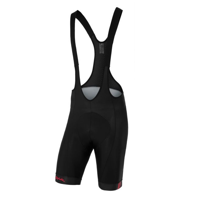 Spiuk - Pantaloni scurti ciclism pentru barbati Star Bravo Cuff closure men bibshorts - negru portocaliu