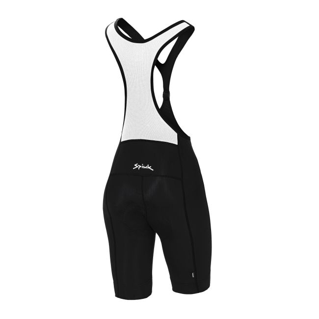 Spiuk - Pantaloni scurti ciclism pentru femei Anatomic Frontal BibShorts - negru alb