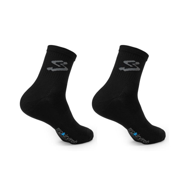 Spiuk - Set șosete ciclism medii 16 cm TOP TEN MEDIUM 2 socks pack - negru