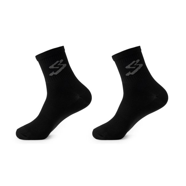 Spiuk - Set șosete ciclism medii 16 cm TOP TEN MEDIUM 2 socks pack - negru