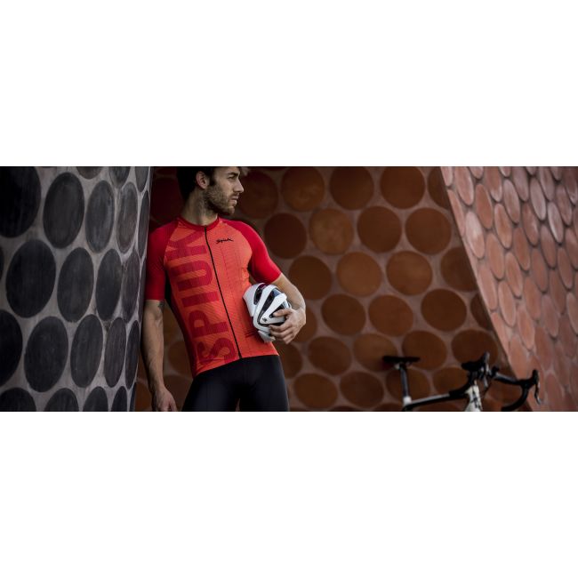 Spiuk - Tricou ciclism pentru barbati maneca scurta Star Open Bravo SS men jersey - portocaliu