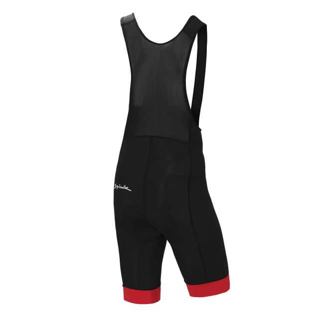 Spiuk - Pantaloni scurti ciclism ANATOMIC CLASSIC BibShort - negru rosu