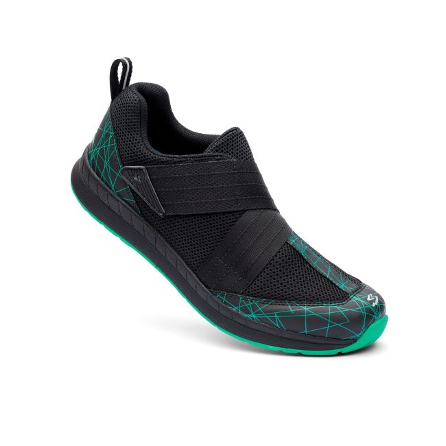 Spiuk - Pantofi ciclism indoor MOTIV INDOOR - negru albastru turcoaz