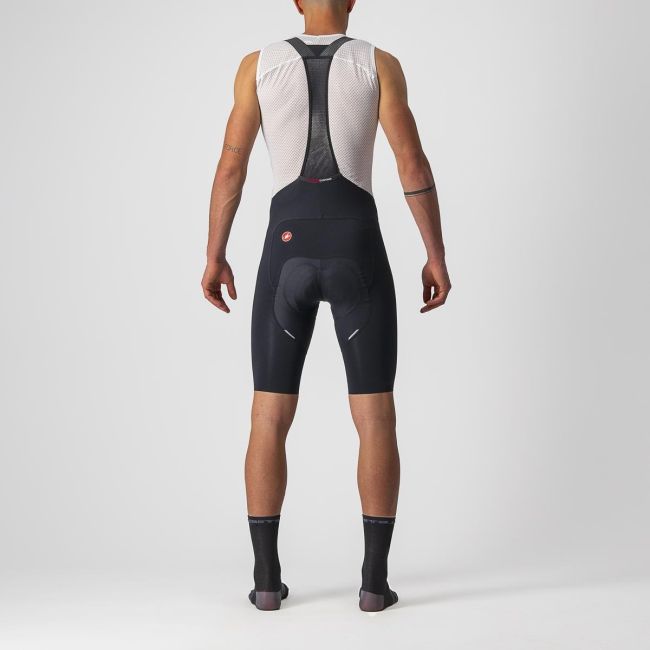 Castelli - Pantaloni ciclism scurti cu bretele  Free Aero RC bibshorts - negru