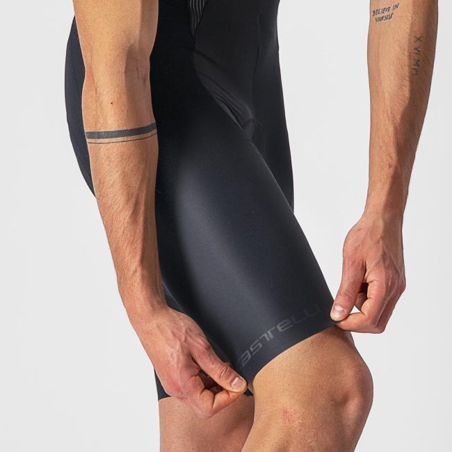 Castelli - Pantaloni ciclism scurti cu bretele  Free Aero RC bibshorts - negru