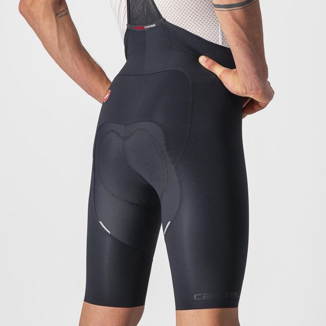Castelli - Pantaloni ciclism scurti cu bretele  Free Aero RC bibshorts - negru