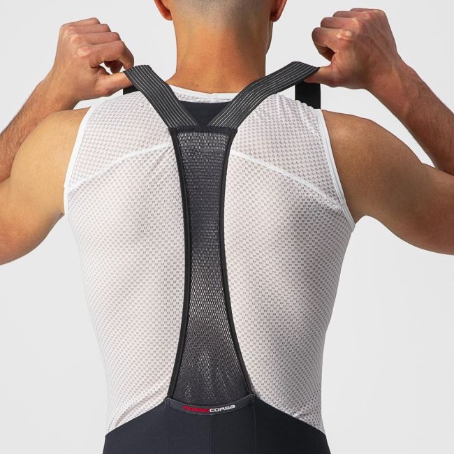 Castelli - Pantaloni ciclism scurti cu bretele  Free Aero RC bibshorts - negru