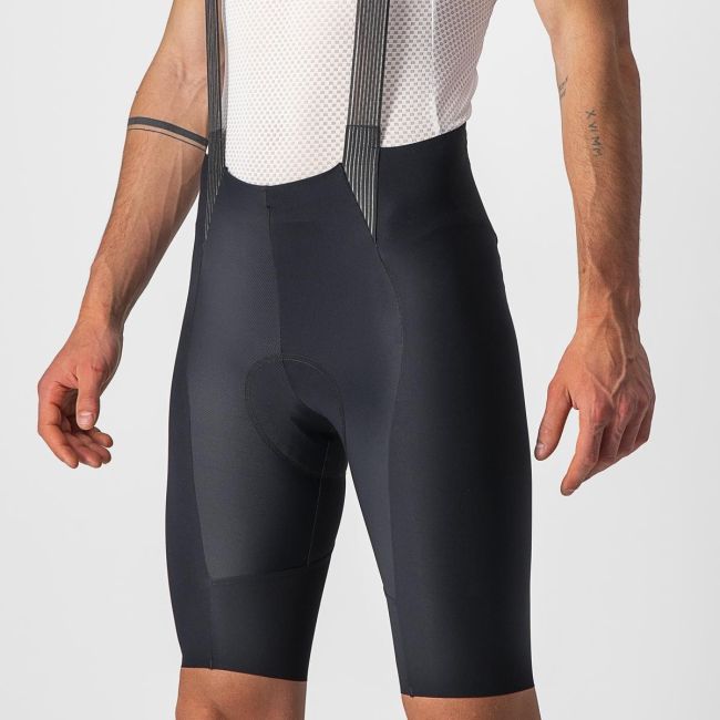 Castelli - Pantaloni ciclism scurti cu bretele  Free Aero RC bibshorts - negru
