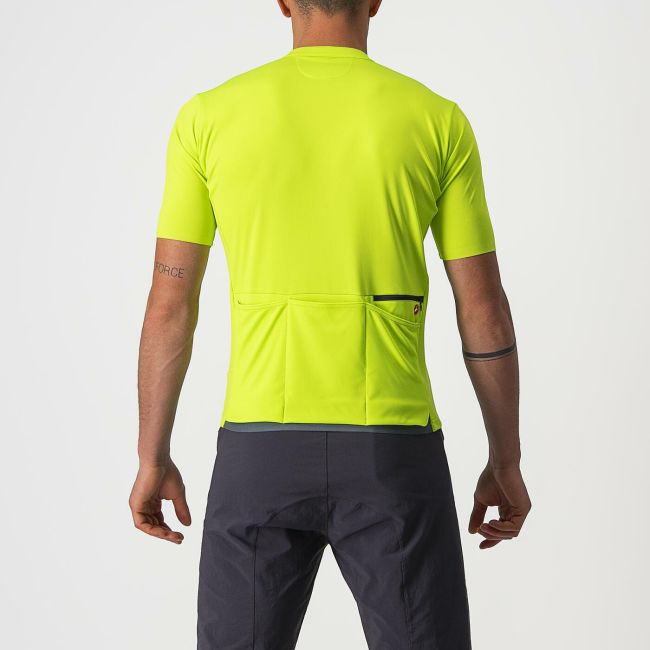 Castelli - tricou pentru ciclism cu maneca scurta Unlimited AllRoad - gallben fluo