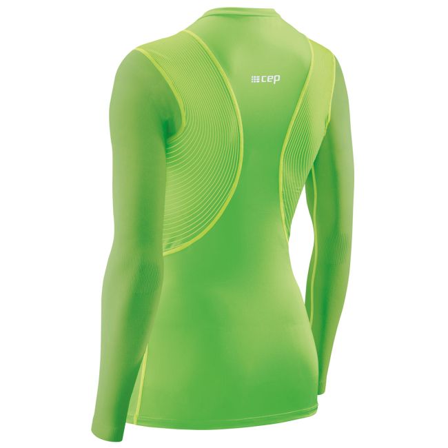 CEP - Bluza de compresie cu maneci lungi pentru femei Winter Wingtech Long Sleeve - verde viper