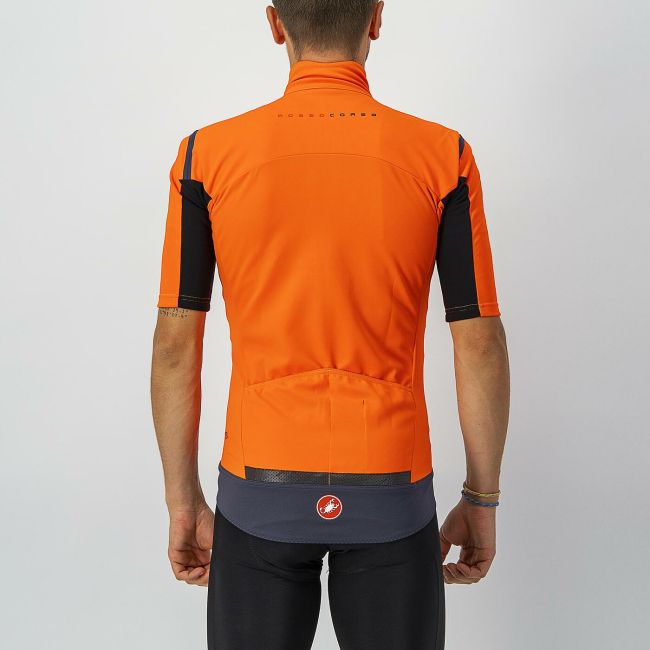 Castelli - Jacheta ciclism maneca scurta pentru barbati Gabba RoS - portocaliu