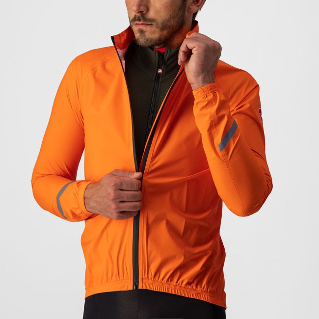 Castelli - Jacheta de ploaie Emergency 2 Rainjacket - portocaliu