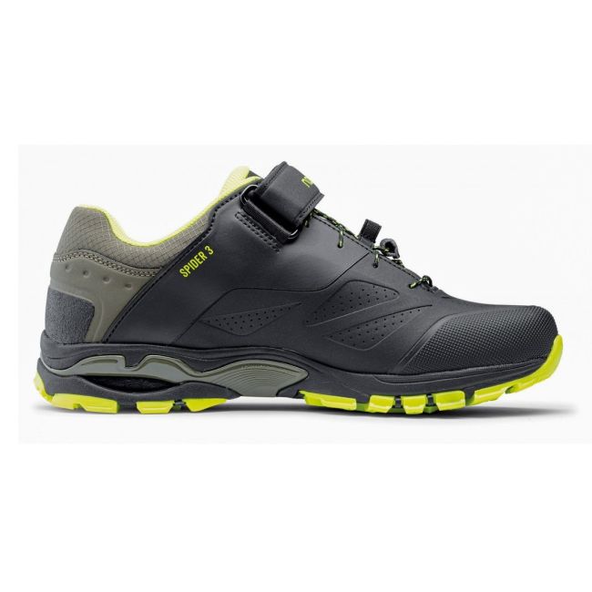 Northwave Spider 3 - pantofi pentru ciclism MTB All Mountain - negru galben fluo