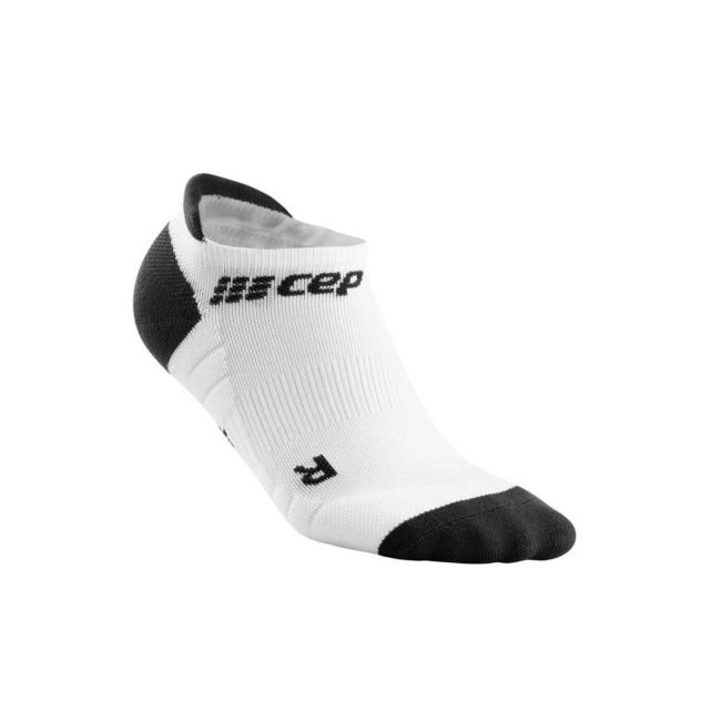 CEP - Sosete de compresie pentru barbati model sub glezna 6cm No Show 3.0 - alb negru gri