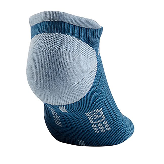 CEP - Sosete de compresie pentru barbati model sub glezna 6cm No Show 3.0 - albastru gri